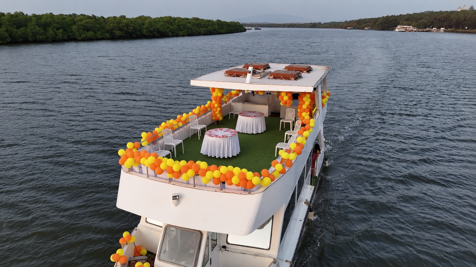 Lovely Sharon Private Cruise in Goa with Open Terrace